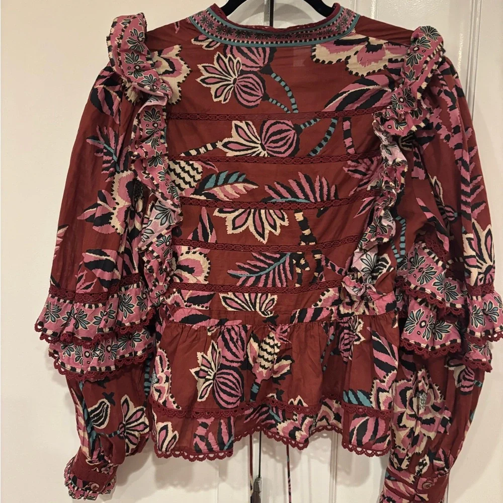 Farm Rio Ruffle Blouse - Picture 3 of 4